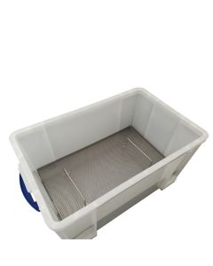 Uncapping / Sticky Storage tub 84L with internal SS strainer insert, honey gate, latched Cover